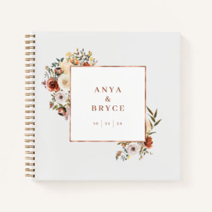 Cuaderno Fall Blooms Photo Guest Book Wedding Album A200