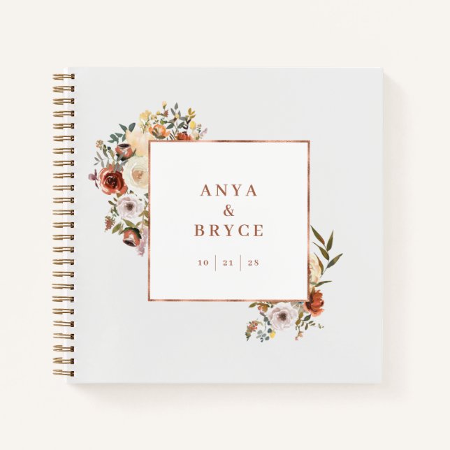 Cuaderno Fall Blooms Photo Guest Book Wedding Album A200 (Anverso)