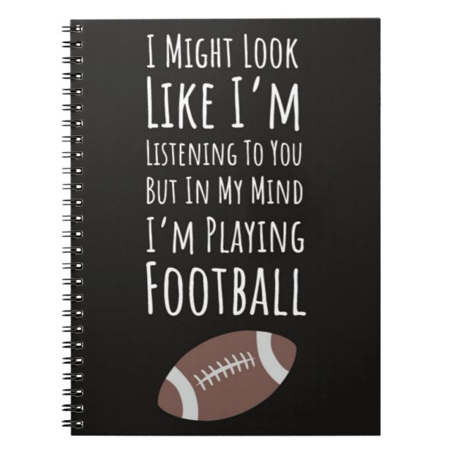 Cuaderno Fall Football Gift Ideas Para Los Fans De Los Juga (Frente)
