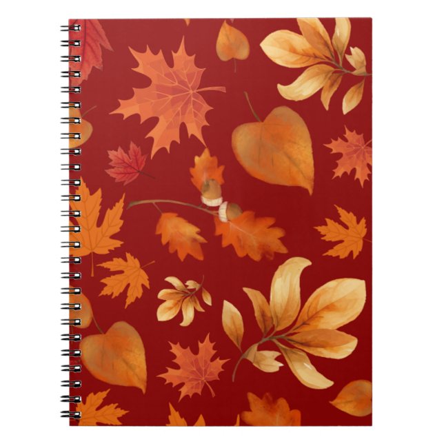 Cuaderno Fall leaves in Autumn colors (Frente)