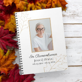 Cuaderno Fall Oak deja libro de invitado en homenaje al fun