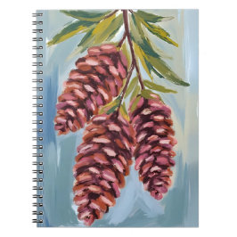 Cuaderno Fall Pinecones | Watercolor Autumn Painting