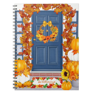 Cuaderno Fall Thanksgiving Autumn Harvest Spiral Notebook