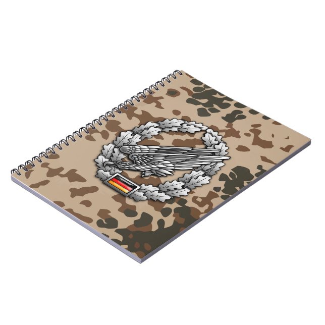 Cuaderno Fallschirmjägertruppe Barettabzeichen (Lado Izquierdo)