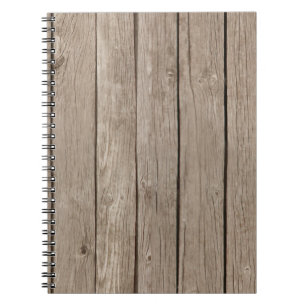 Cuaderno Falsa madera rústica elegante
