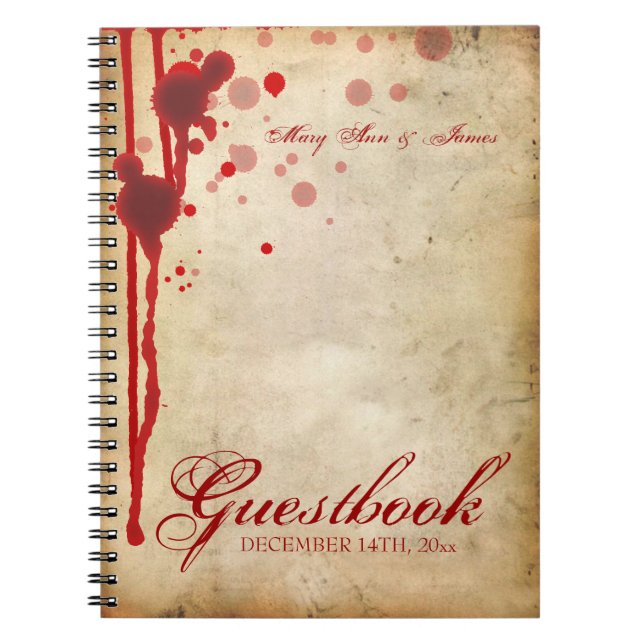Cuaderno Falsificación del Guestbook de la boda de (Frente)
