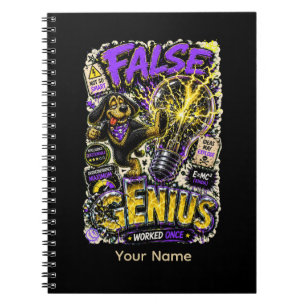 Cuaderno Falso Genio Personalizado Divertido Sarcástico