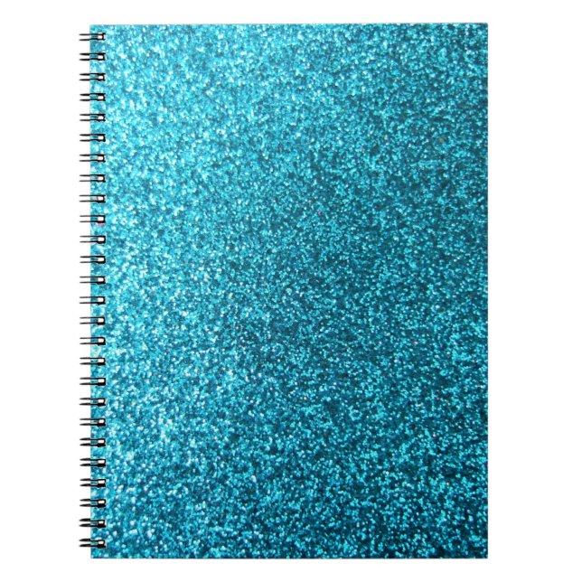 Cuaderno Falso purpurina azul (Frente)