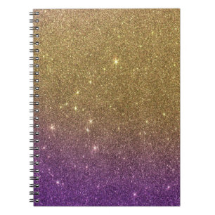 Cuaderno Falso purpurina de moda femenino de la pendiente