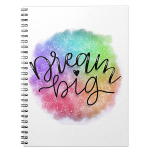 Cuaderno Falso sueño del arco iris de la acuarela de la