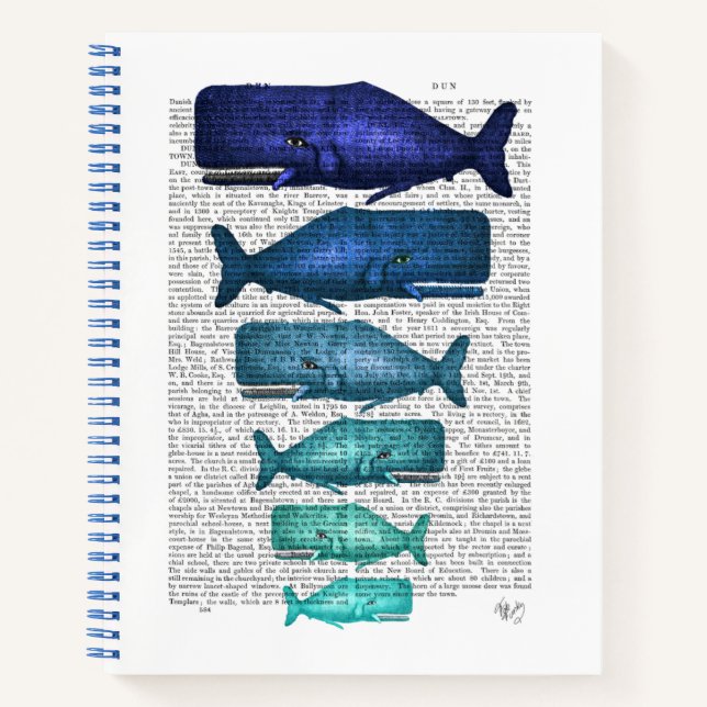 Cuaderno Familia ballena azul (Anverso)