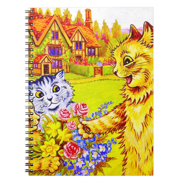 Cuaderno Familia Cat en el Jardín (Frente)
