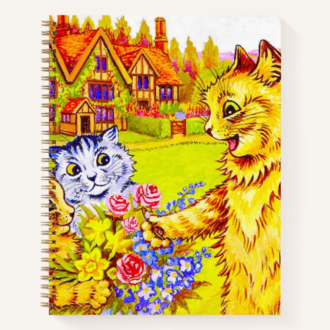 Cuaderno Familia Cat en el Jardín (Anverso)