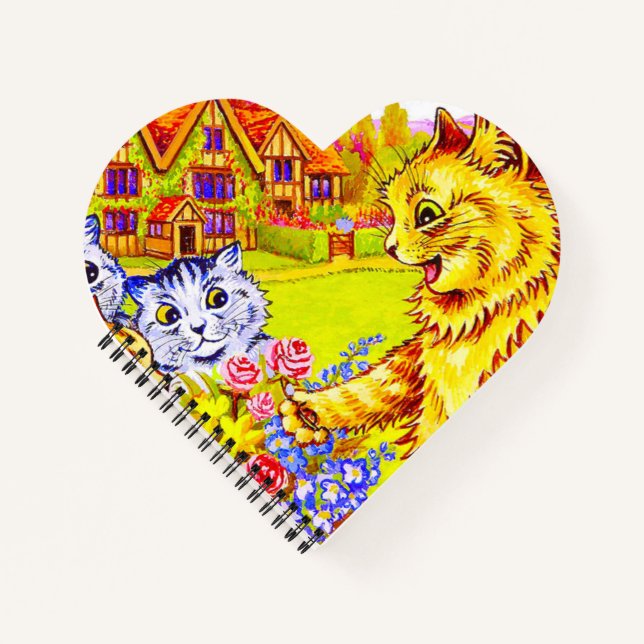 Cuaderno Familia Cat en el Jardín (Anverso)