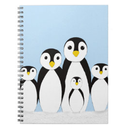 Cuaderno Familia Cute Penguin