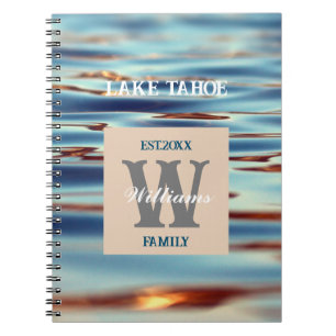 Cuaderno Familia de agua del lago Monograma