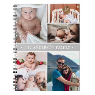 Cuaderno Familia de Collages de fotos Personalizados