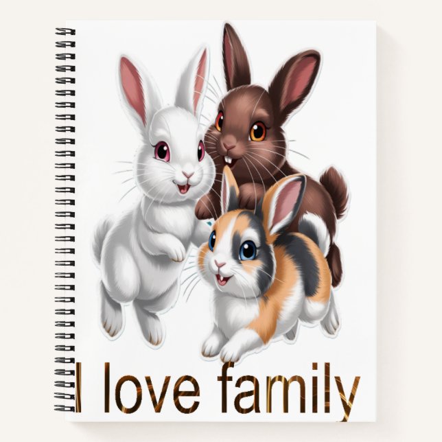 Cuaderno Familia de conejos  (Anverso)