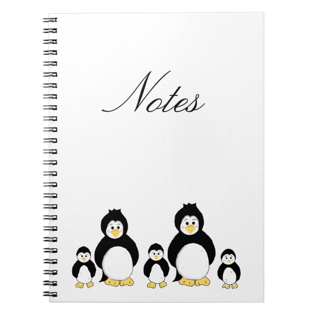 Cuaderno Familia de Pingüinos (Frente)
