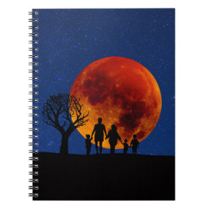 Cuaderno Familia Eclipse Lunar de Luna de Sangre