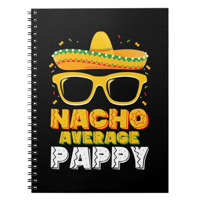 Cuaderno Familia Nacho Promedio de Papas Cinco De Mayo (Frente)