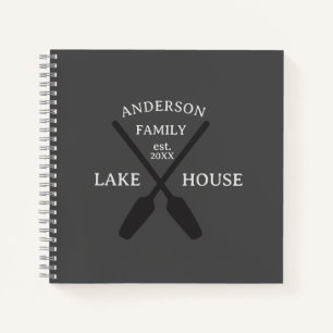 Cuaderno Familia Personalizada Nombre Casa Lago