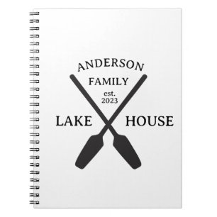 Cuaderno Familia Personalizada Nombre Casa Lago