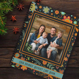 Cuaderno Familia Personalizado Floral Nombre Foto Lista de 