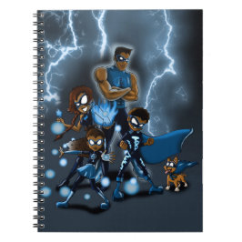 Cuaderno Familia Superheroína Americana Africana