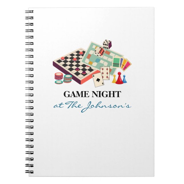Cuaderno Family Game Night Personalized Scorekeeping (Frente)