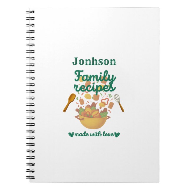 Cuaderno Family Recipes Kitchen Notebook (Frente)