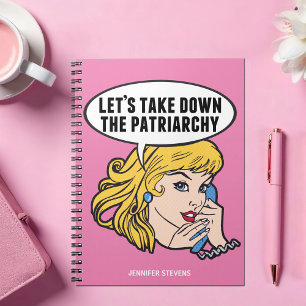 Cuaderno Famosa artista pop feminista anti Personalizado pa