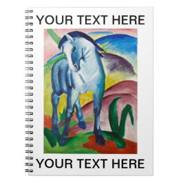 Cuaderno Famoso caballo azul pintado por Franz Marc persona