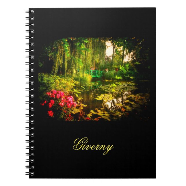 Cuaderno Famoso Claude Monet Giverny Pond Lilies Notebook (Frente)