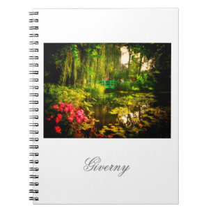 Cuaderno famoso de Claude Monet estanque de Givern
