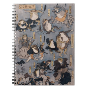 Cuaderno Famosos héroes del estadio Kabuki (ranas)