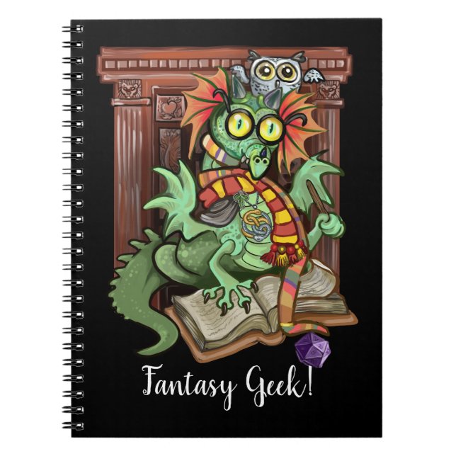 Cuaderno Fan Dragon "Fantasy Geek" (Frente)