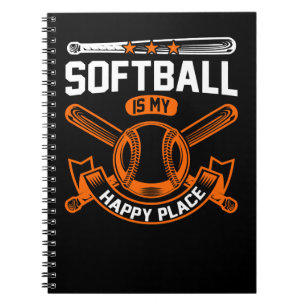 Cuaderno Fanático jugador de Softball entrenador Funny Cita