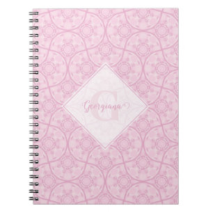 Cuaderno Fanáticos Monogramados De Arte Deco Preppy En Mand