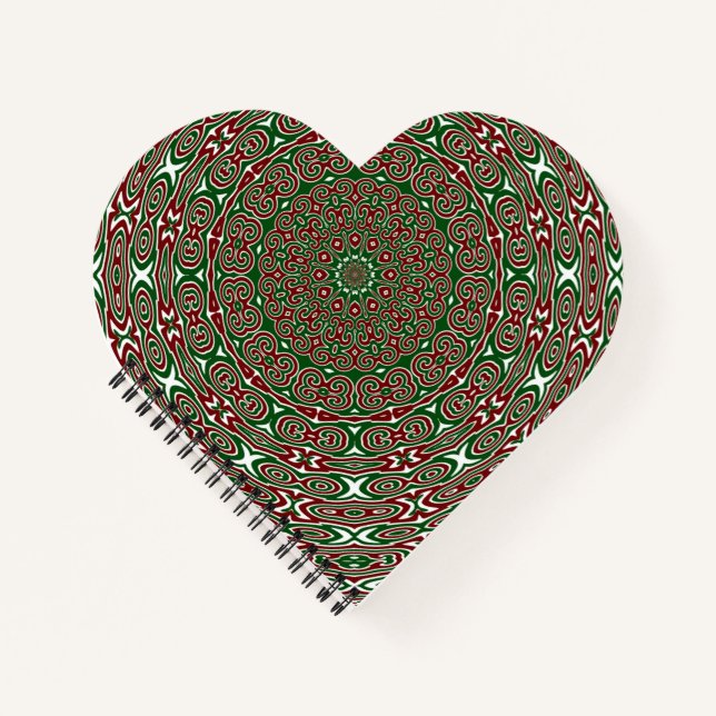 Cuaderno Fancy Ornate Maximalist Groovy Navidades Mandala (Anverso)