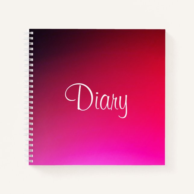 Cuaderno Fancy Pink Diary (Anverso)