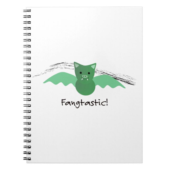Cuaderno Fangtastic Green Bat (Frente)