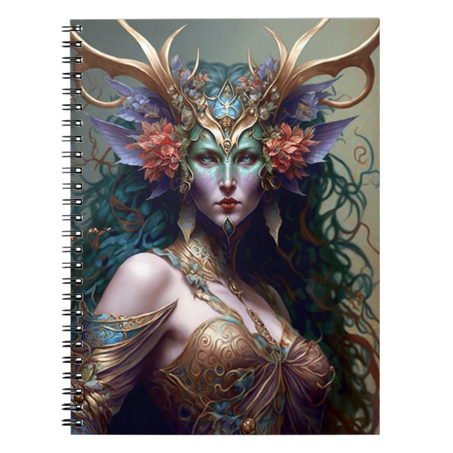 Cuaderno Fantasía artística de la diosa de Woodland (Frente)