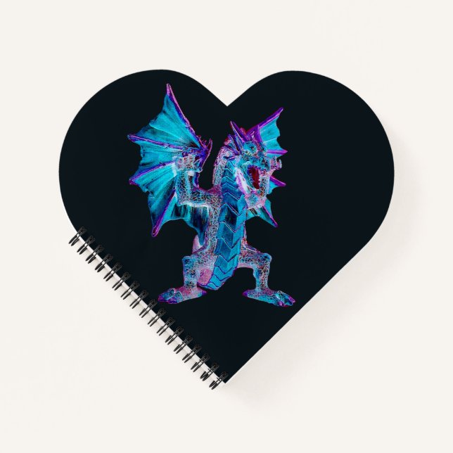 Cuaderno Fantasía Blue Fire Dragon Heart (Anverso)