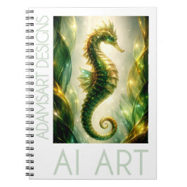 Cuaderno Fantasia de Caballito de Mar Esmeralda Radiante