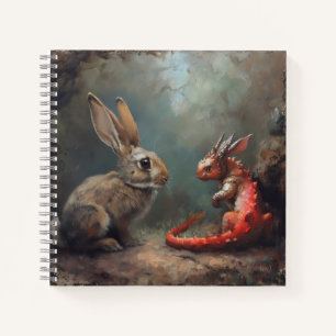 Cuaderno Fantasía de Dragón y Conejo