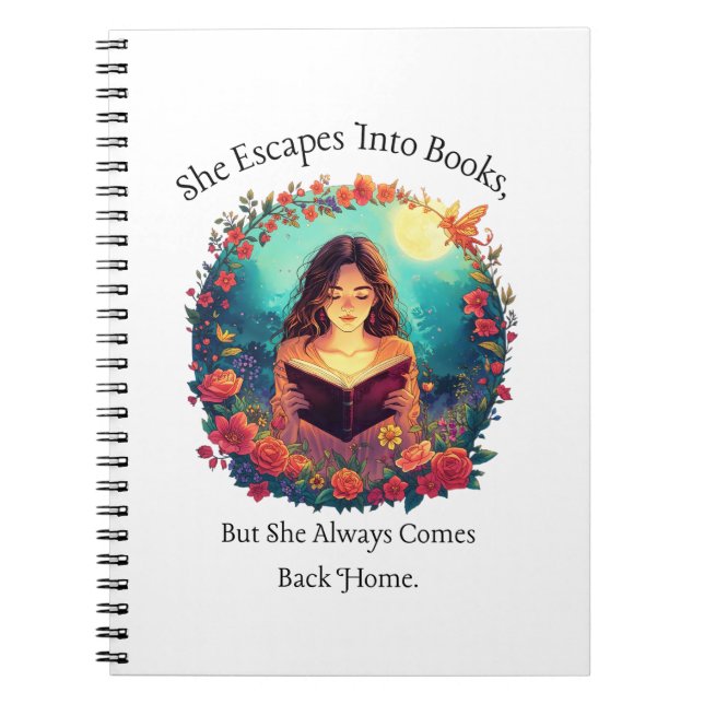 Cuaderno Fantasía del amante de los libros (Frente)