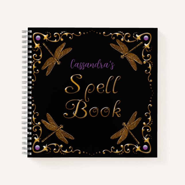 Cuaderno Fantasía Fairy Tale Spell Book Personalizado (Anverso)