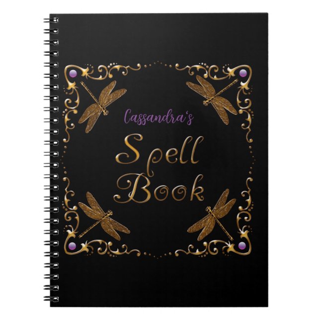 Cuaderno Fantasía Fairy Tale Spell Book Personalizado (Frente)