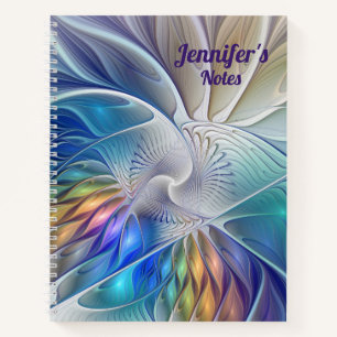 Cuaderno Fantasía floral, abreviatura de Art Fractal nombre